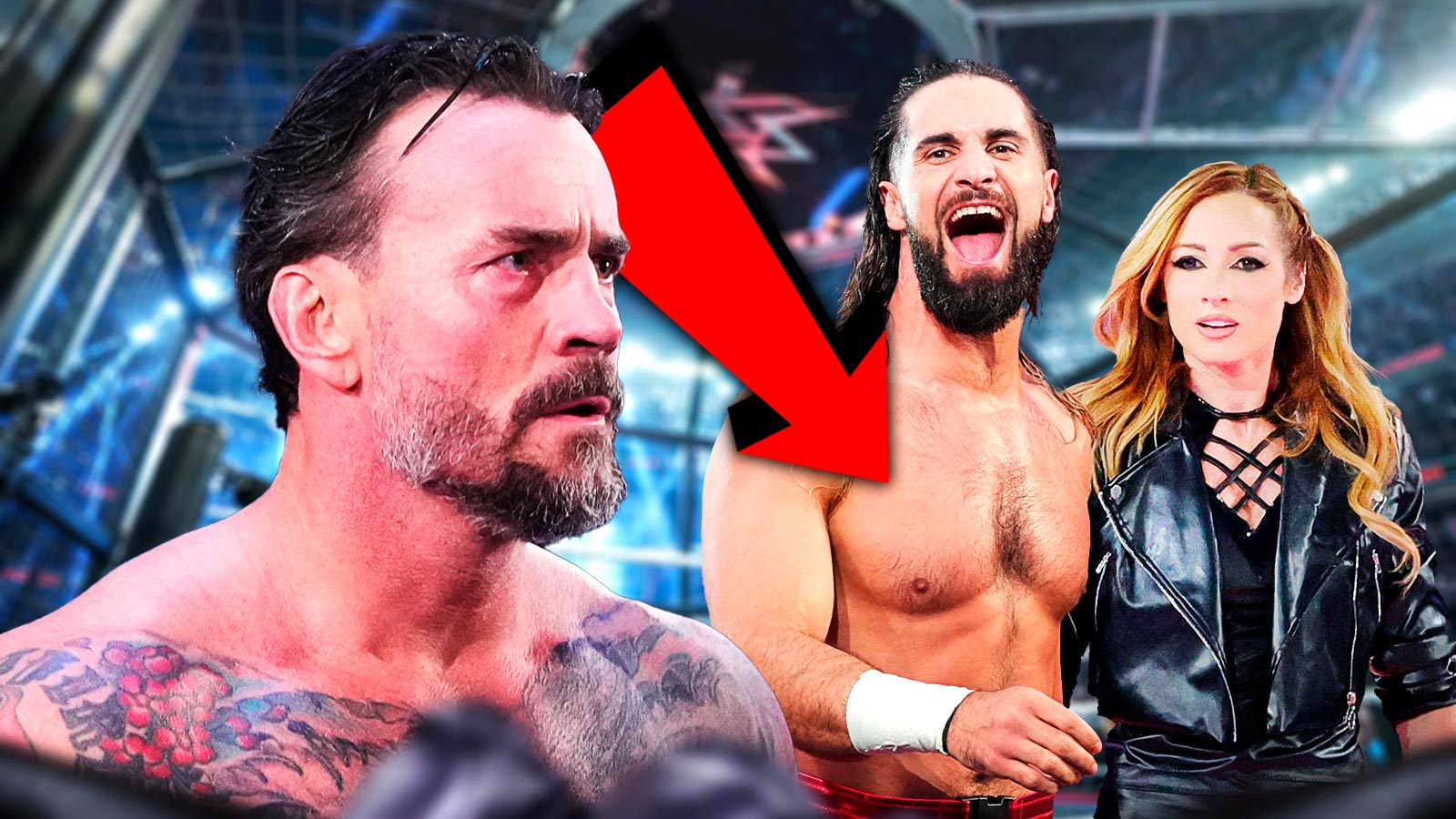 WWE’s CM Punk breaks internet by recreating NSFW Seth Rollins, Becky Lynch championship photo