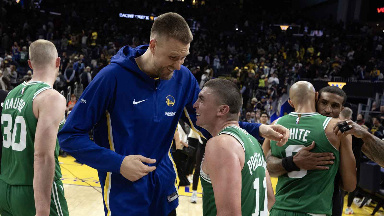 Watch Celtics’ emotional Kristaps Porzingis tribute video
