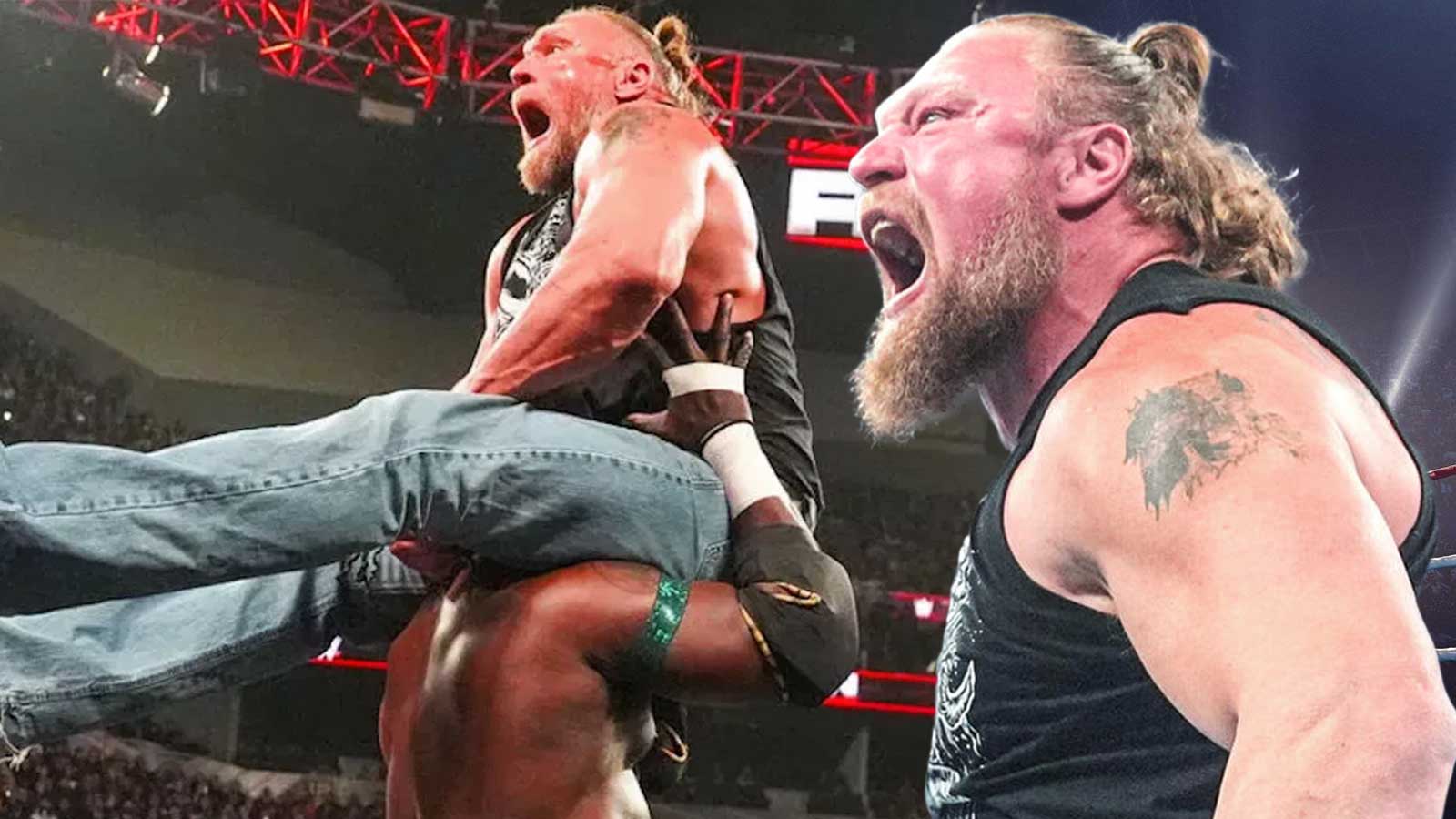 What Brock Lesnar said after Oba Femi bested him for 2nd time before WWE WrestleMania