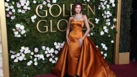 Movie star Zendaya at the Golden Globes.