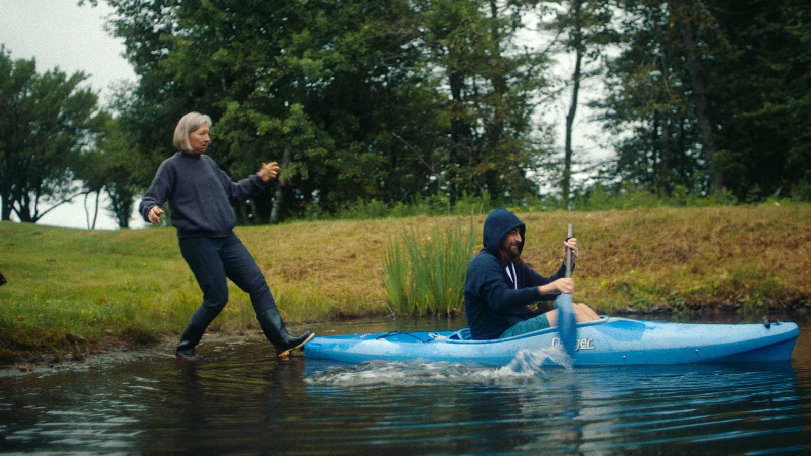 Noah Kahan and his mom in the new documentary, Out of Body.