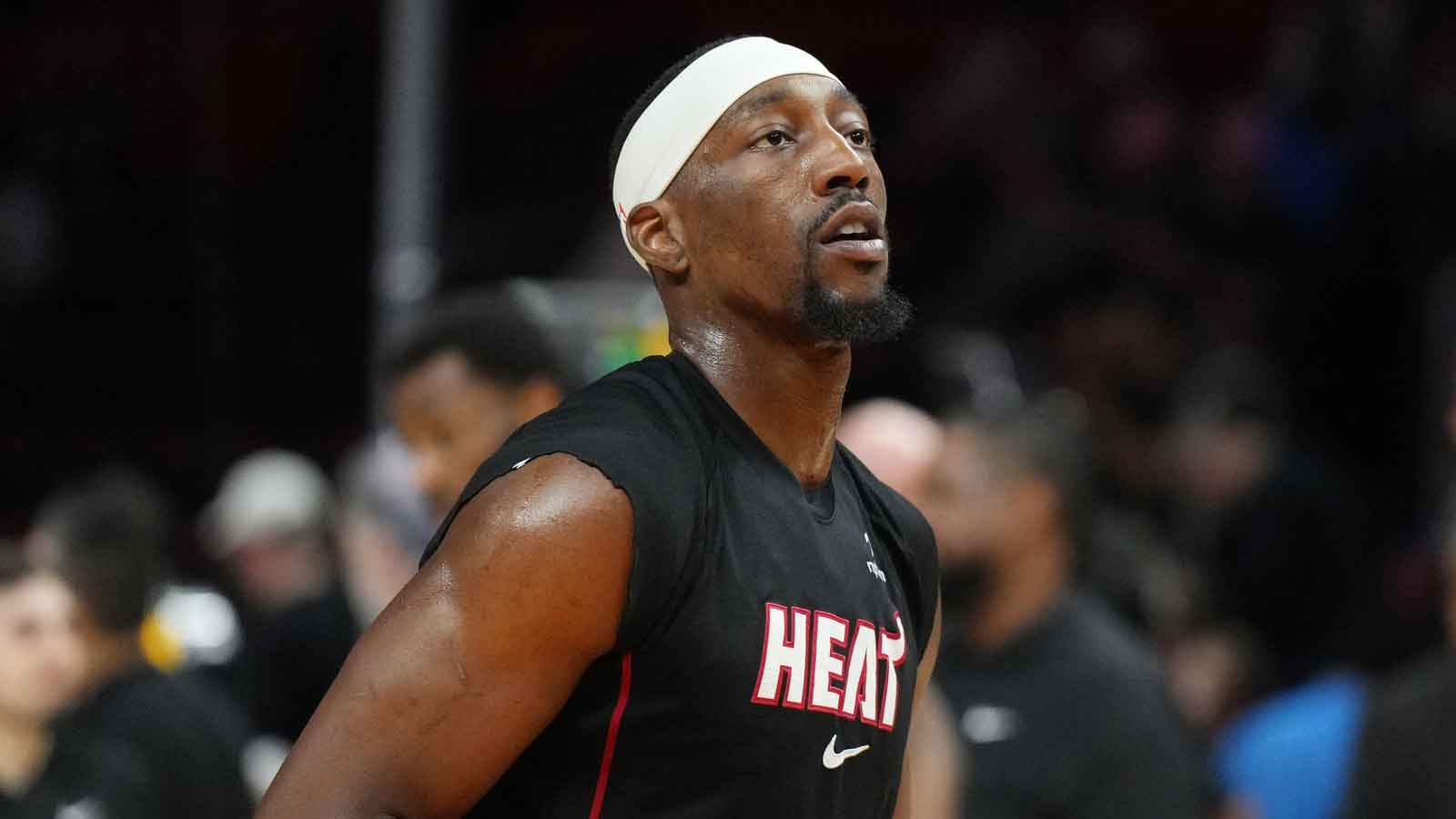 Heat star Bam Adebayo exits Hornets play-in clash with concerning injury