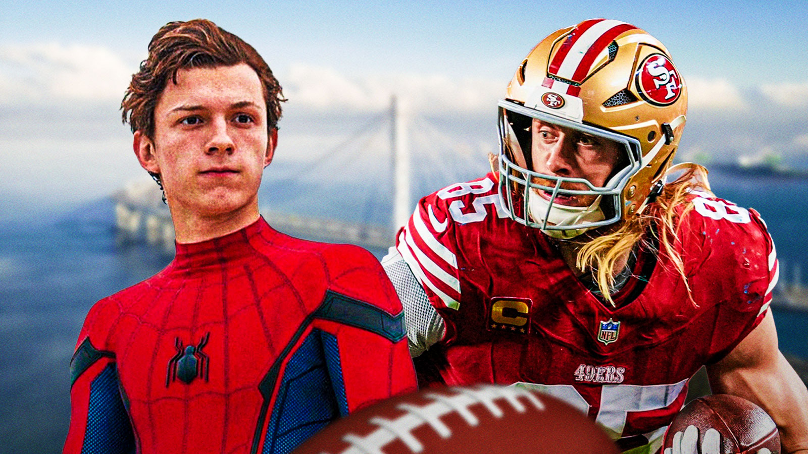 49ers parody Spider-Man: Brand New Home poster with George Kittle