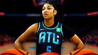 Angel Reese photshopped in an Atlanta Dream jersey.