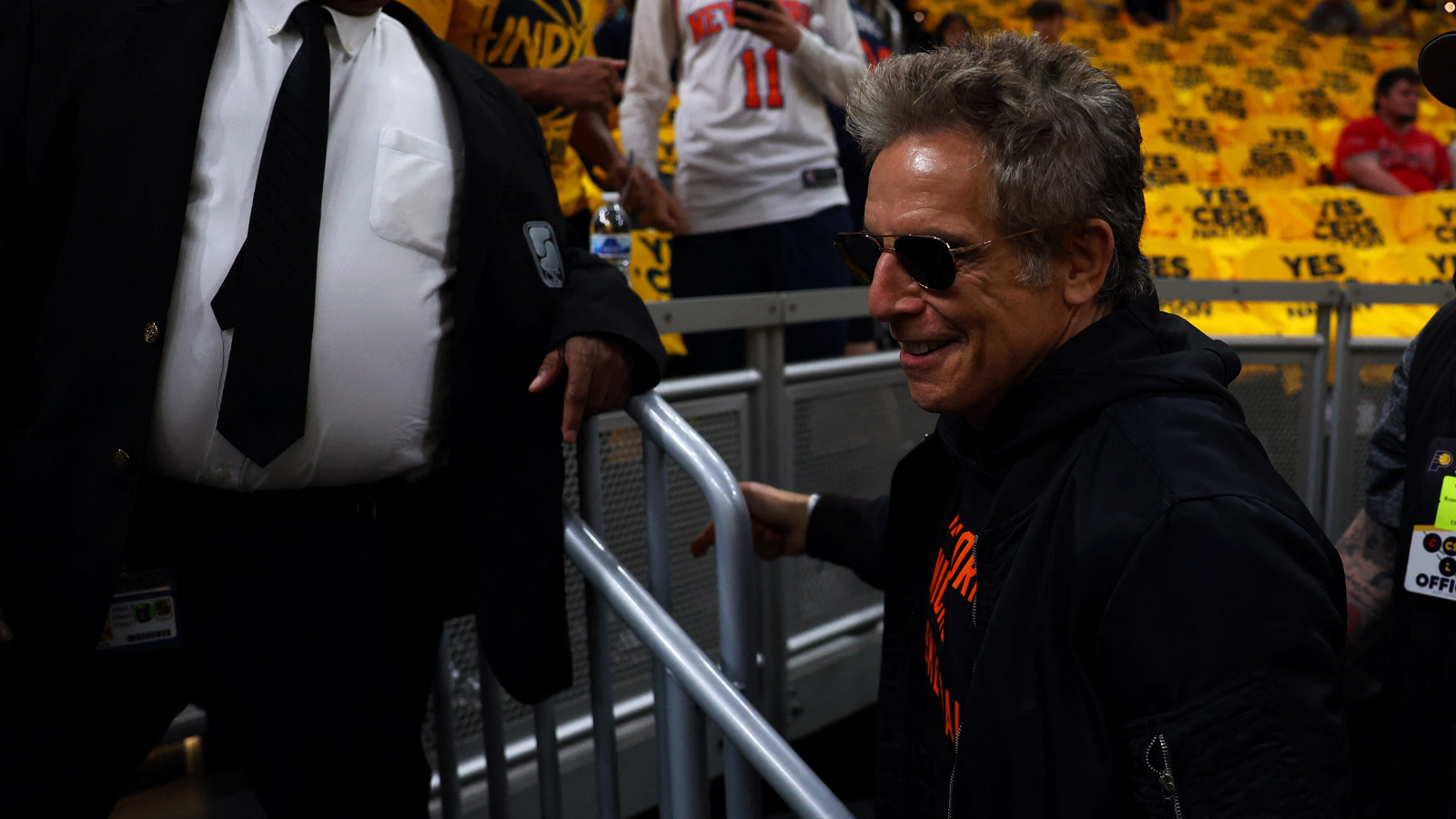 Ben Stiller doubles down on Hawks playoff series prediction at Game 1