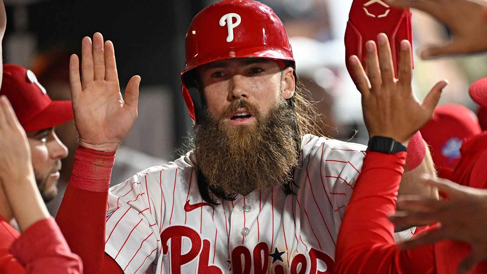 Braves-Phillies game begins with Brandon Marsh robbing Ronald Acuna Jr. of home run