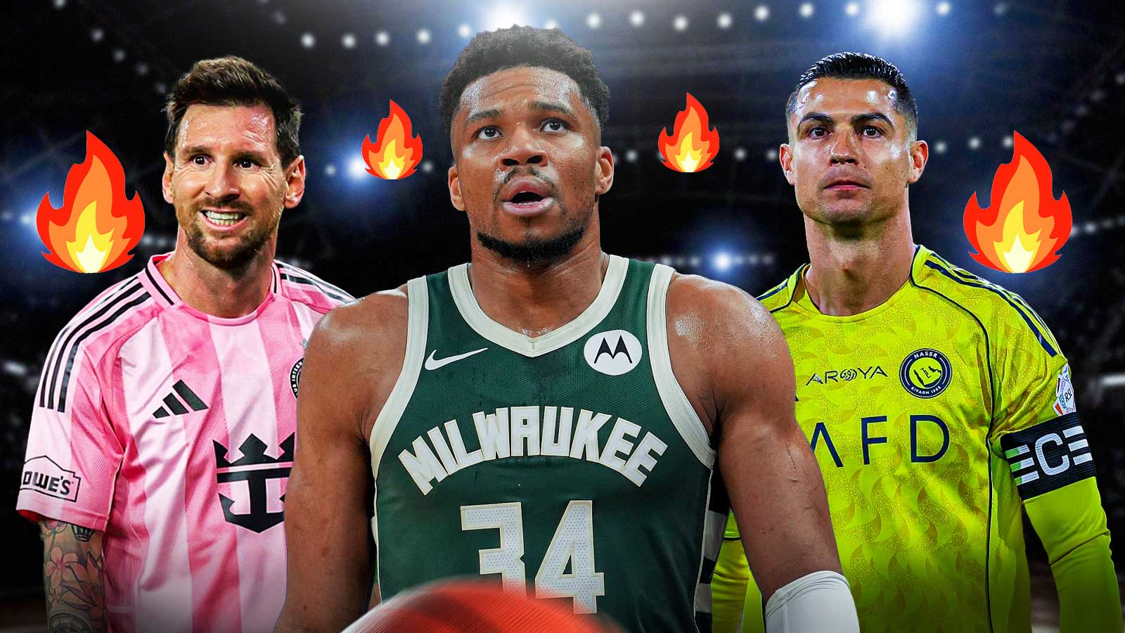 Bucks’ Giannis Antetokounmpo picks side in Cristiano Ronaldo vs Lionel Messi debate