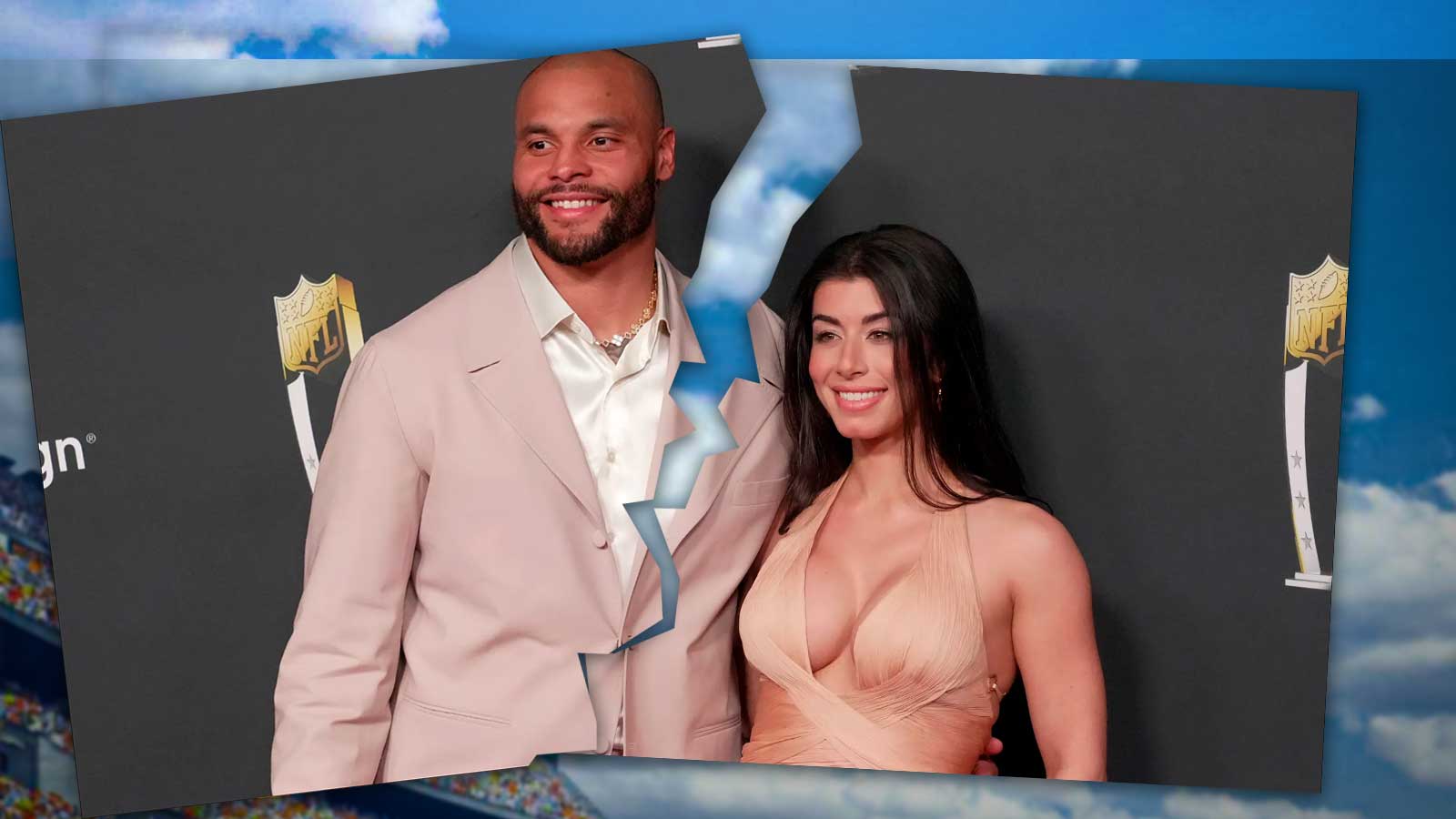 Dak Prescott and Sarah Jane Ramos, whose break up was first reported in March 2026.