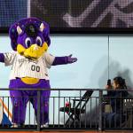 Rockies mascot Dinger hilariously shoots his shot with Mrs. Met