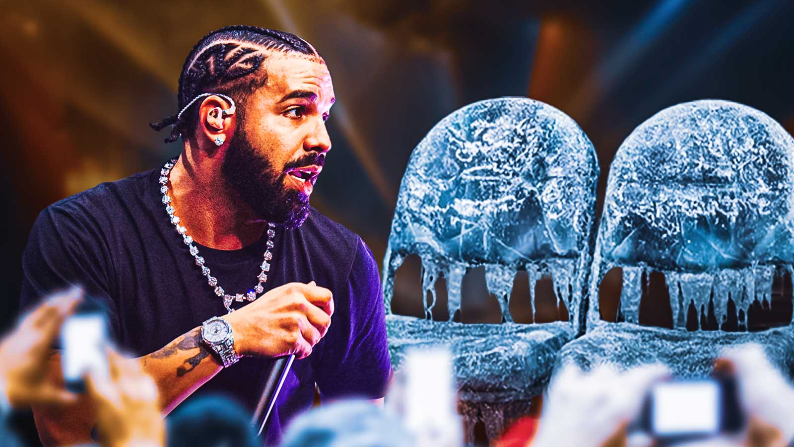 Drake teases Iceman album at Toronto Raptors game