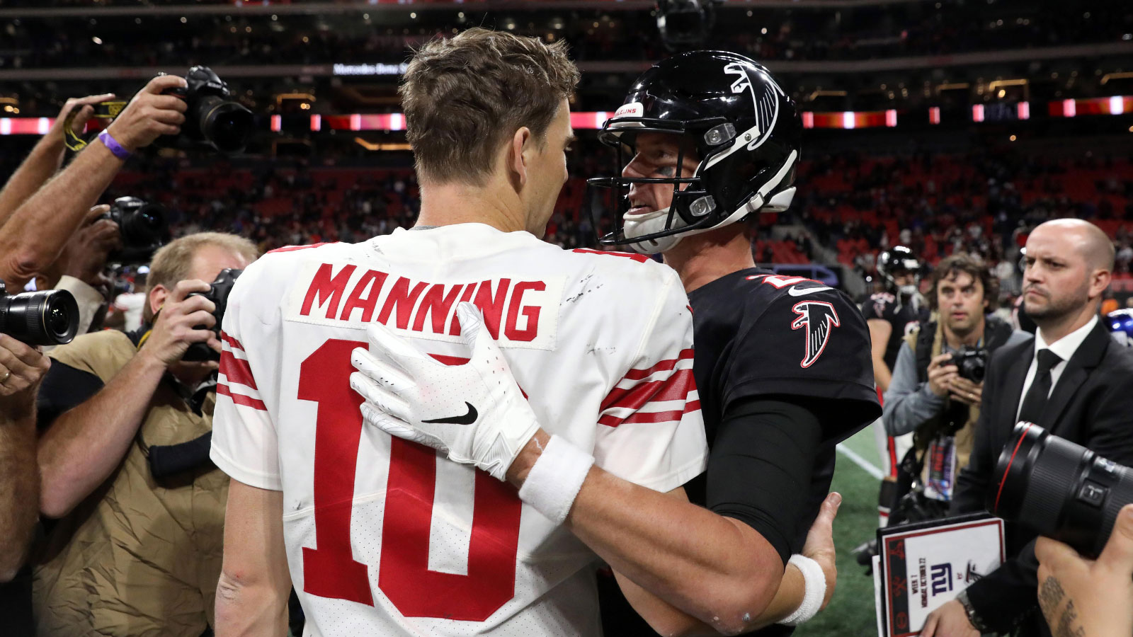 Giants legend Elli Manning savagely ends Matt Ryan debate with ‘rings’ mic drop