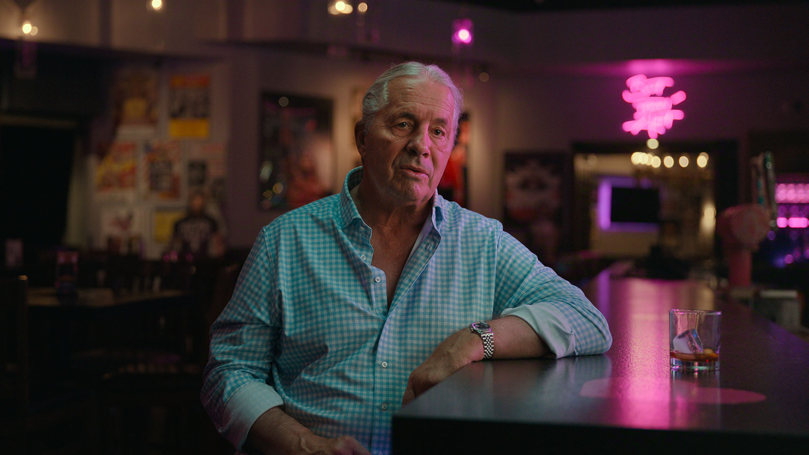 Bret Hart appearing in the documentary series Hulk Hogan: Real American.