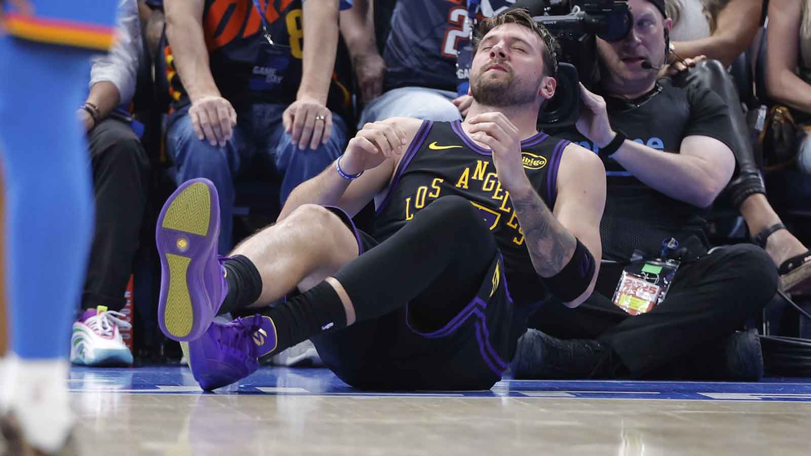 Lakers fans reeling after learning Luka Doncic’s injury update vs. Thunder