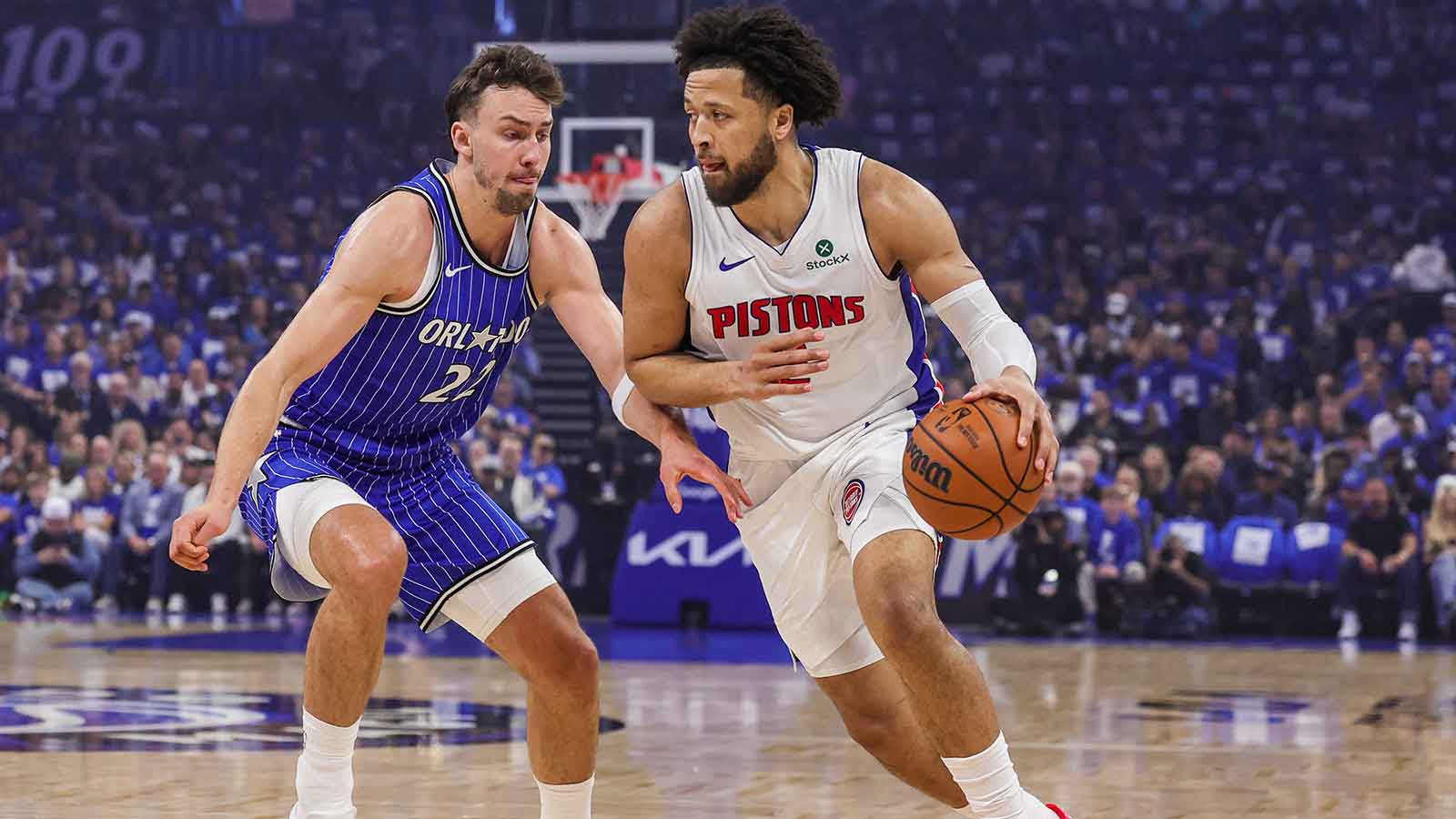 Franz Wagner questionable to return to Game 4 vs. Pistons with calf injury