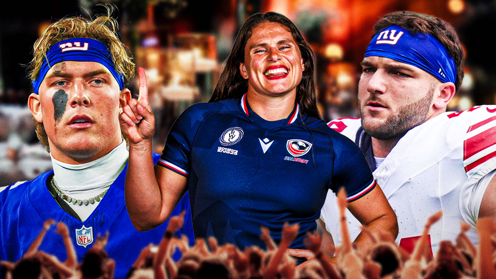 How Olympic bronze medalist Ilona Maher humbled Giants’ Jaxson Dart at Skattebo’s party