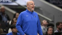 Dallas Mavericks head coach Jason Kidd looks on during the second half against the Oklahoma City Thunder at the American Airlines Center.