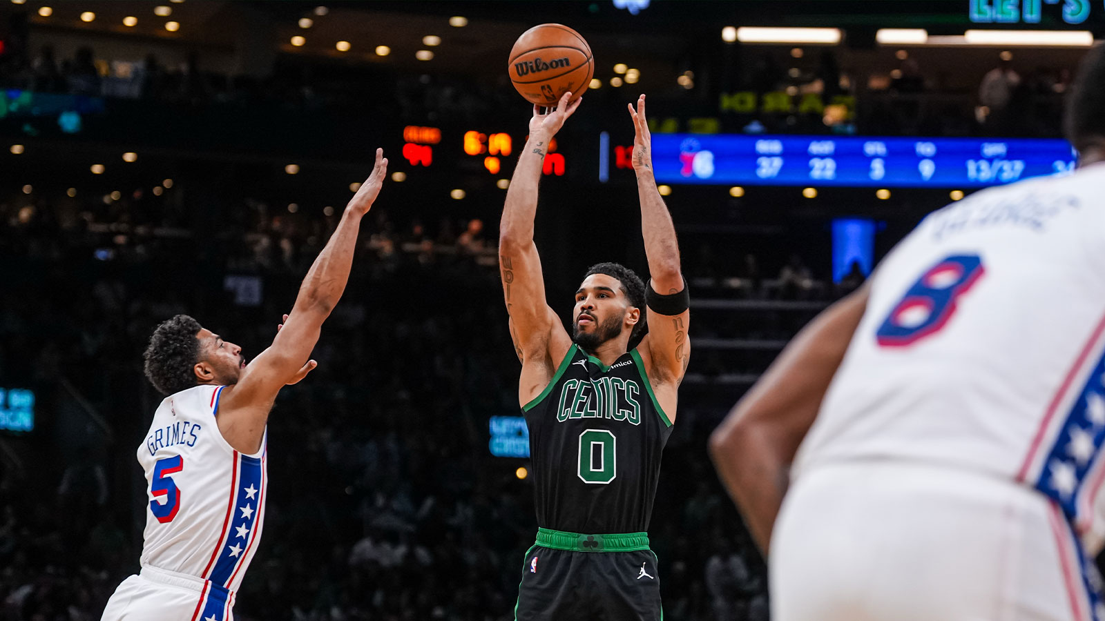 Celtics’ Jayson Tatum reacts to Payton Pritchard’s criticism after Game 5 loss to 76ers
