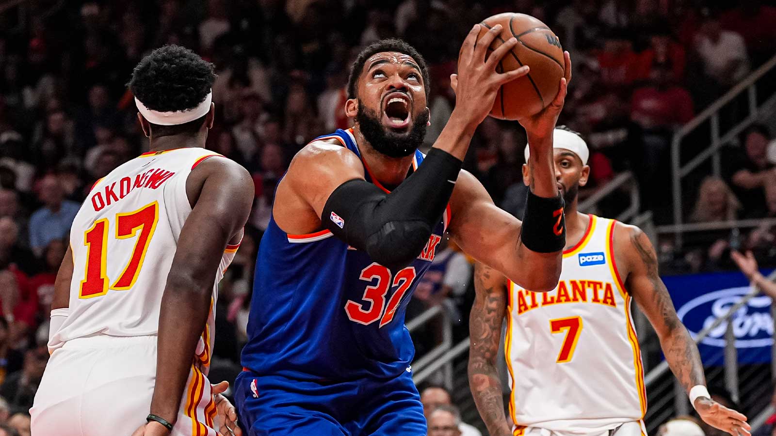 Knicks’ Karl-Anthony Towns makes personal history with triple-double vs. Hawks