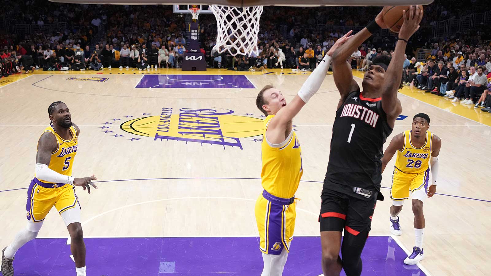 What Rockets’ Amen Thompson said about getting thoroughly cooked by Luke Kennard