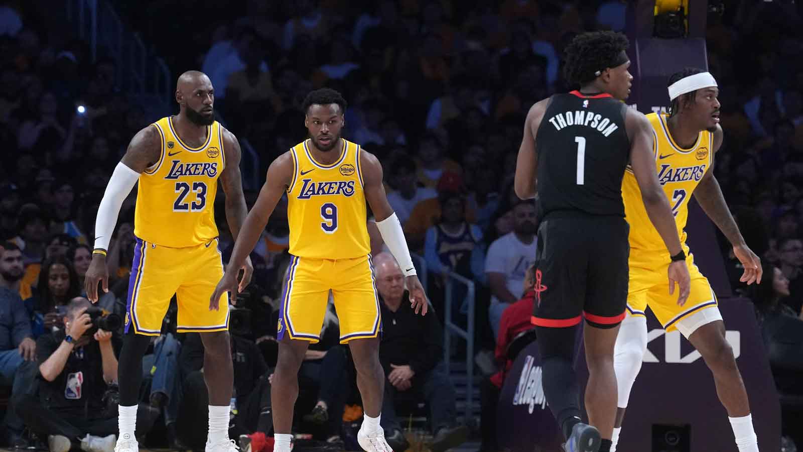 Lakers’ Bronny, LeBron James make NBA history with shared playoff playing time