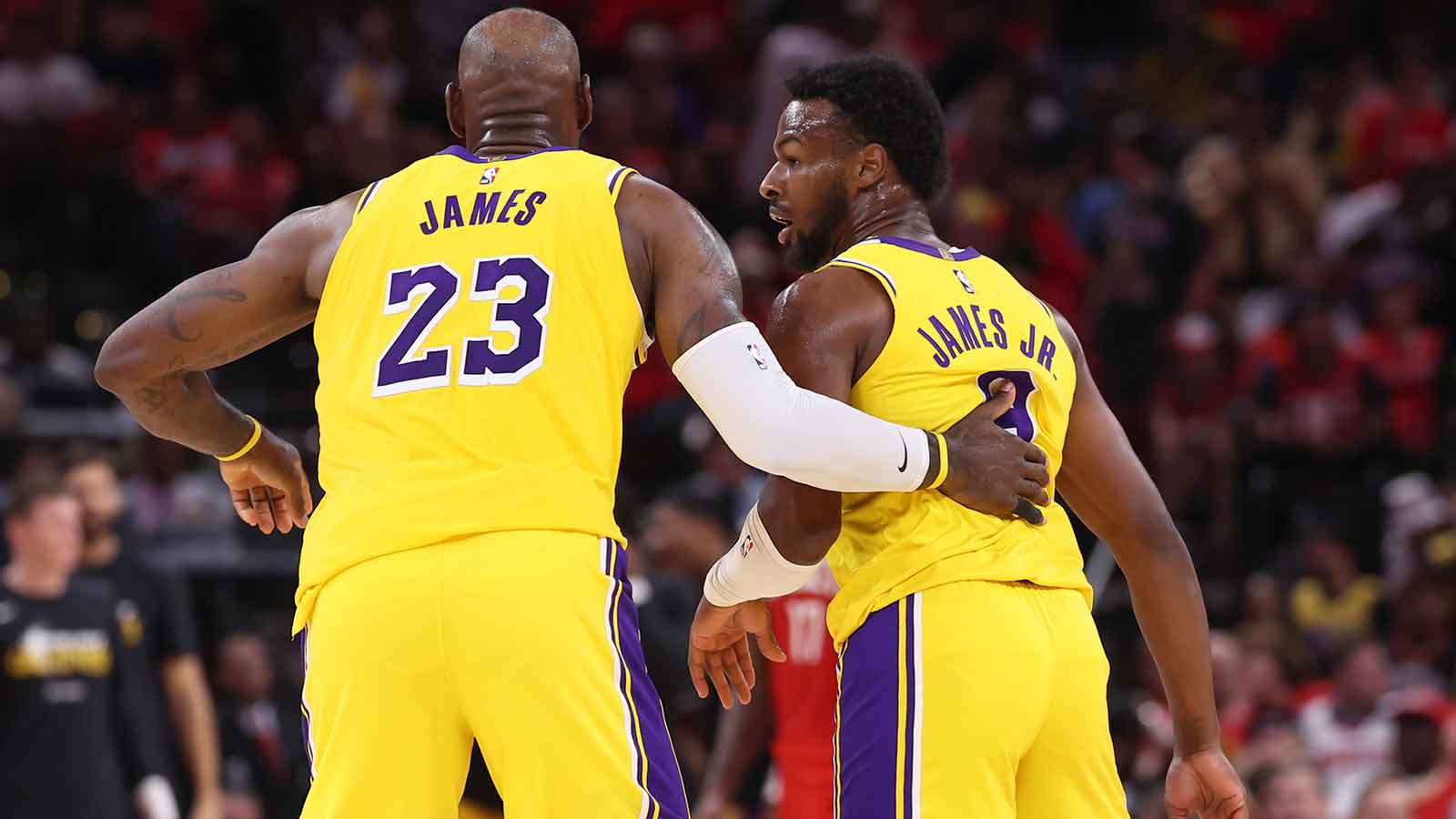 Lakers’ LeBron James opens up about unreal alley-oop to Bronny in Game 3 vs. Rockets