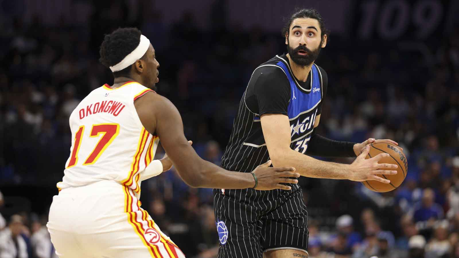Fight nearly breaks out after Magic’s Goga Bitadze commits dangerous foul vs. Hawks