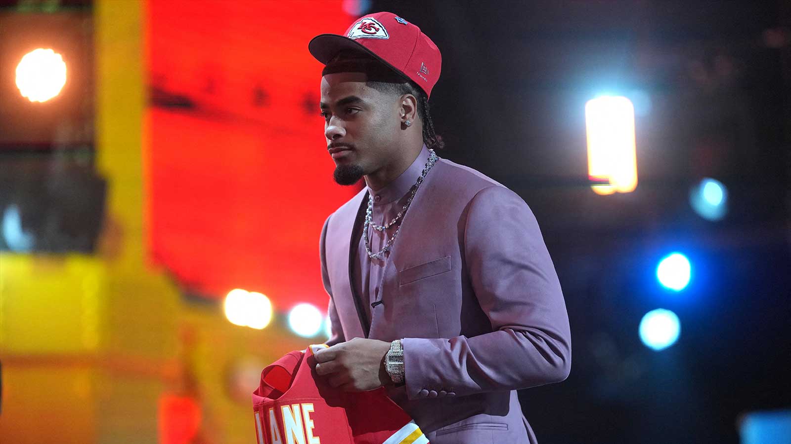 LSU Tigers defensive back Mansoor Delane is selected by the Kansas City Chiefs as the number six pick during the 2026 NFL Draft at Acrisure Stadium.