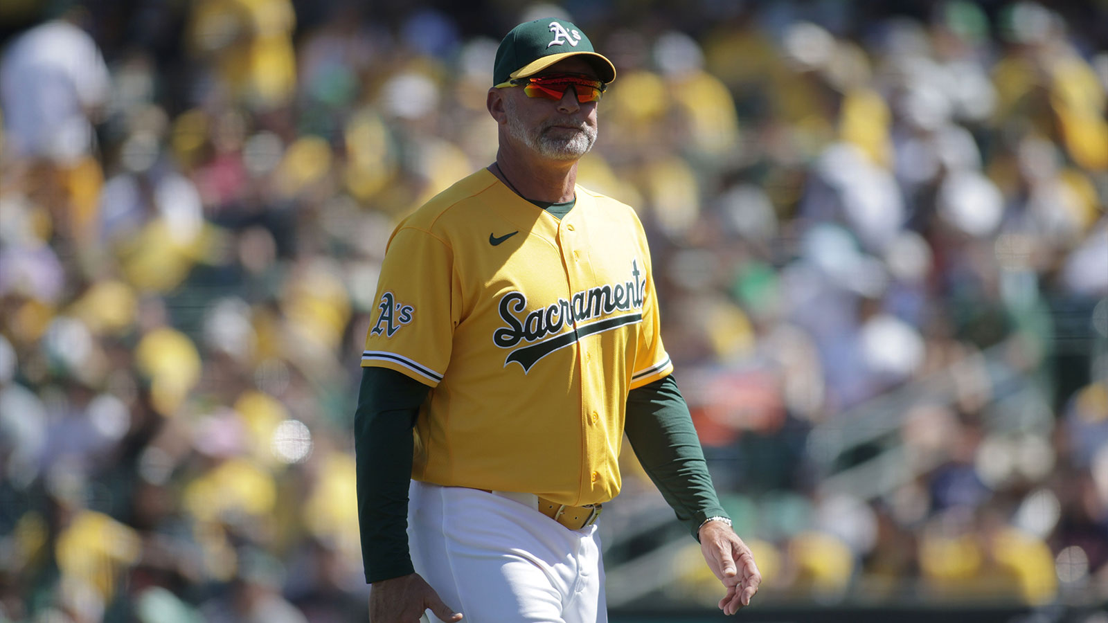 Athletics place outfielder on injured list before Mariners game