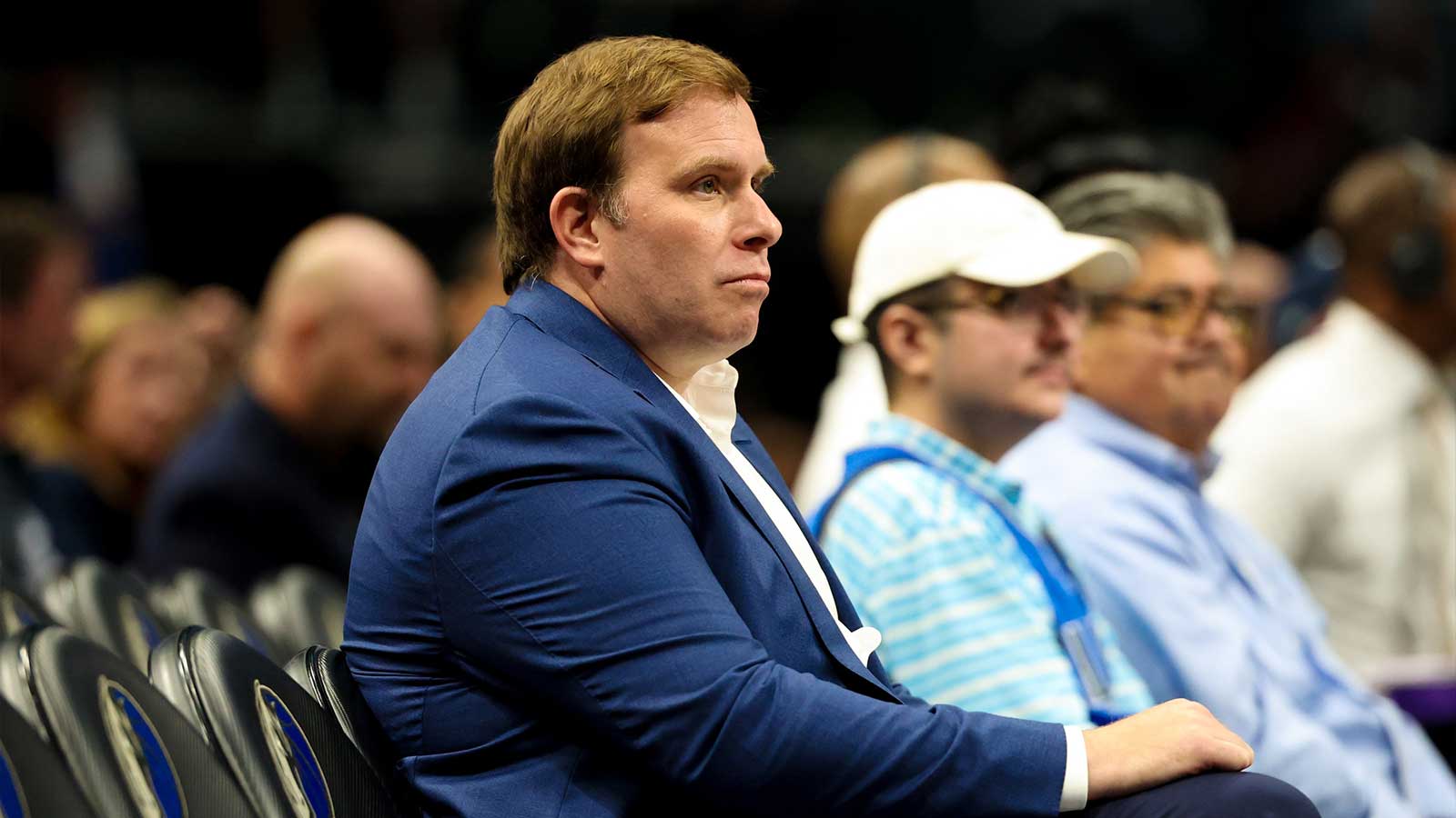 Dallas Mavericks governor Patrick Dumont during the second half against the Golden State Warriors at American Airlines Center.