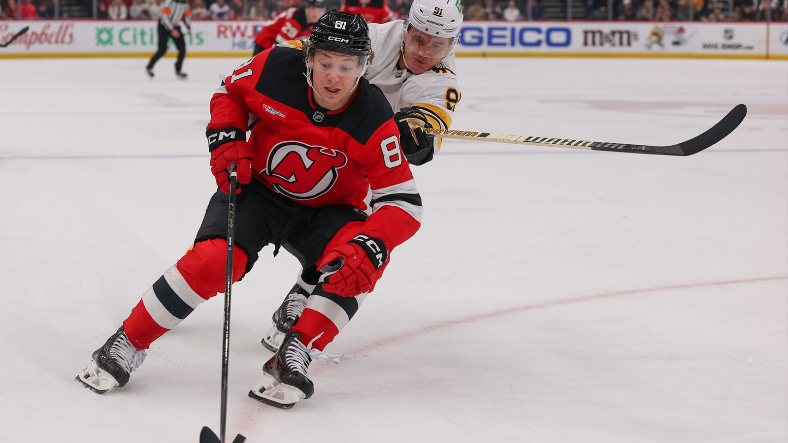 Devils shut down 31-point rookie with upper-body injury