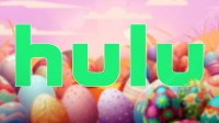 Hulu logo in front of Easter eggs.