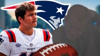 New England Patriots star Drake Maye and Drake Maye new look