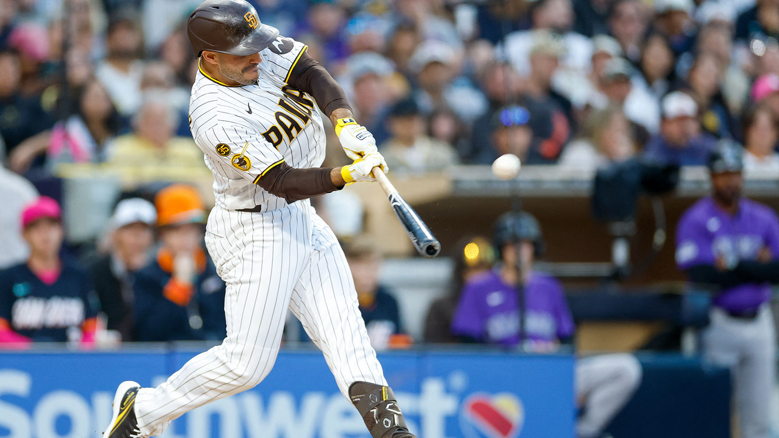 Padres outfielder Ramon Laureano’s ‘big stick’ mic drop after getting ‘shorter’ by 2 inches