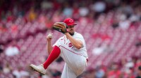 Cincinnati Reds pitcher Graham Ashcraft (23) throws a pitch in the seventh inning of the MLB National League game between the Cincinnati Reds and the Pittsburgh Pirates at Great American Ball Park.