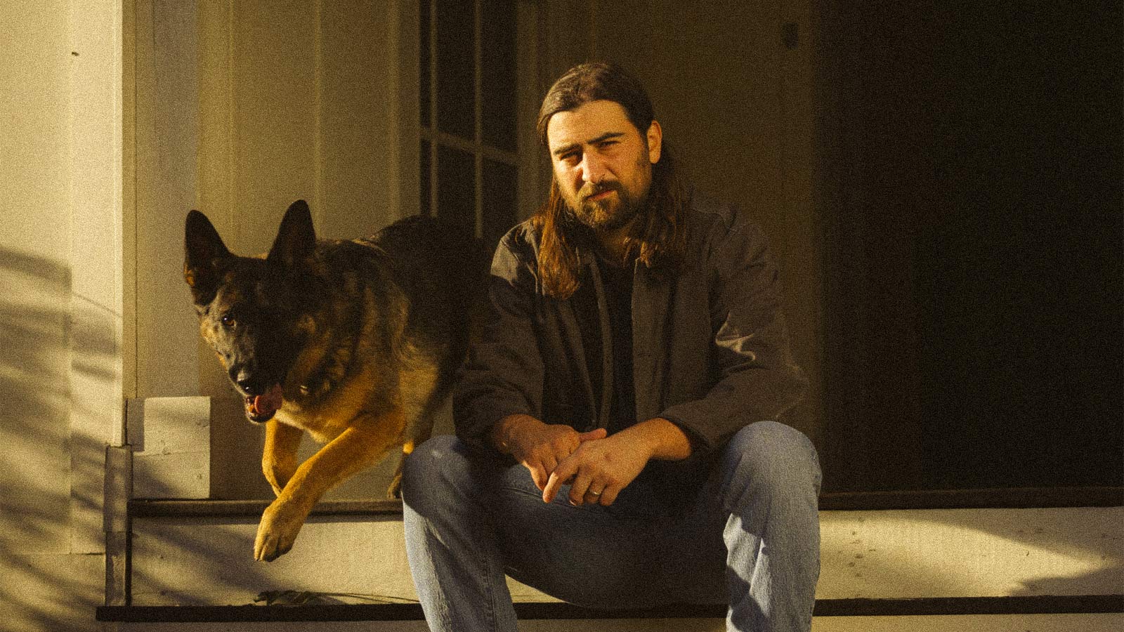 Noah Kahan and his dog for The Great Divide courtesy of Patrick McCormack.
