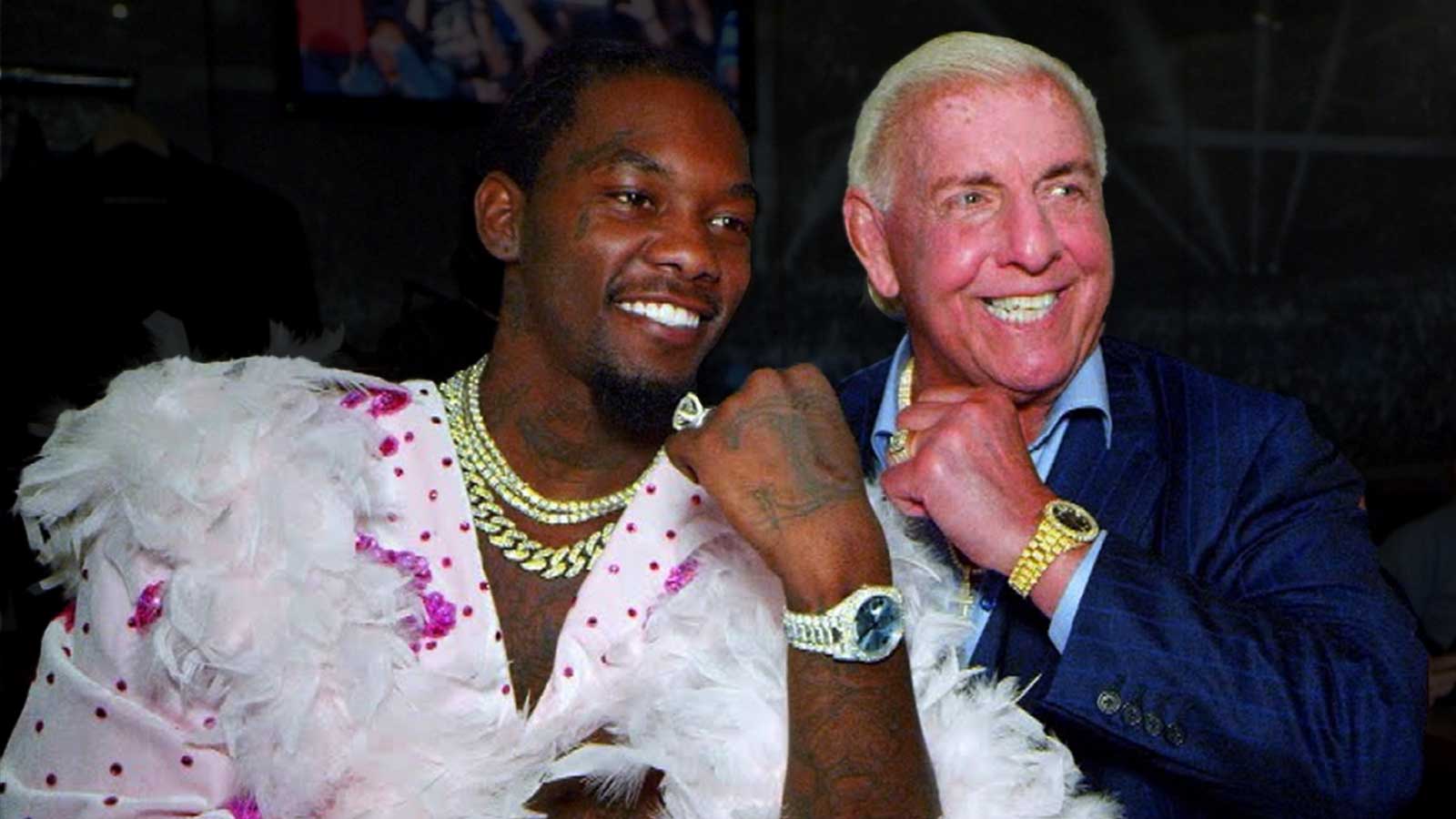 Ric Flair shares prayers for Offset after rapper was shot in Florida
