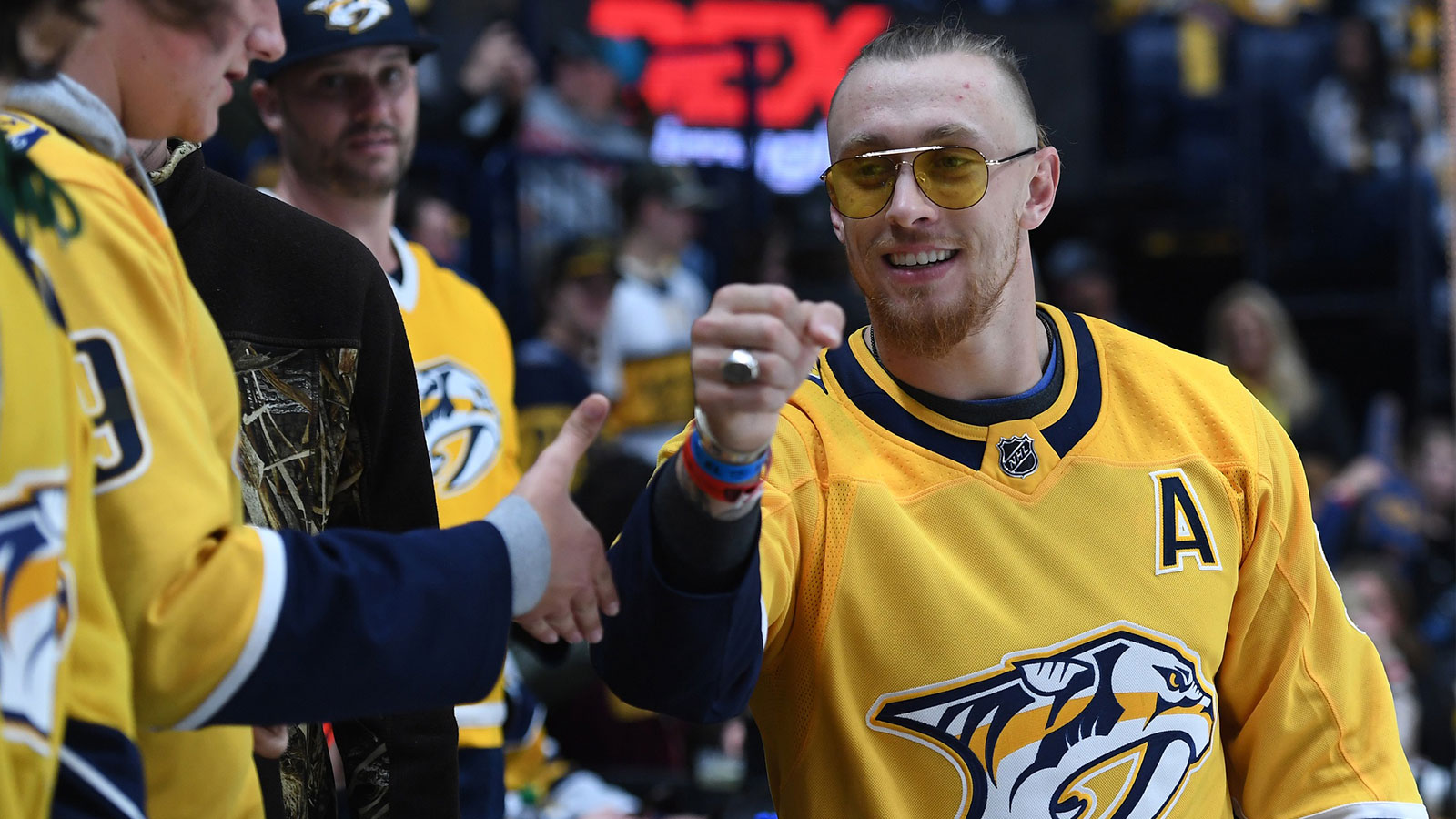 Why George Kittle wore Predators jersey to Sharks-Preds game