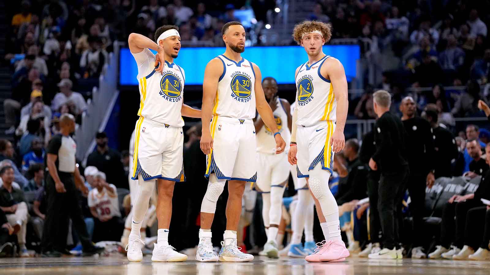 Warriors’ Stephen Curry makes Devin Booker 70-point joke after long-awaited Brandin Podziemski feat