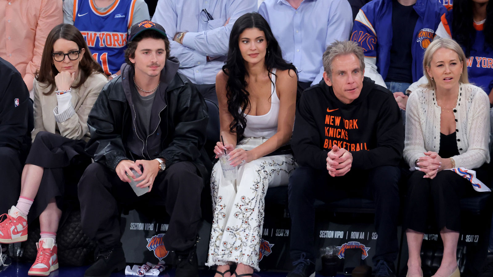 Even Mike Tirico couldn’t believe stacked celebrity row during Knicks’ Game 5 blowout win vs. Hawks