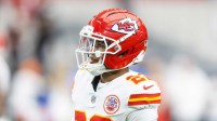 Kansas City Chiefs cornerback Trent McDuffie (22) against the Arizona Cardinals during a preseason NFL game at State Farm Stadium