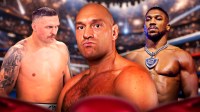 Oleksandr Usyk, Tyson Fury, and Anthony Joshua