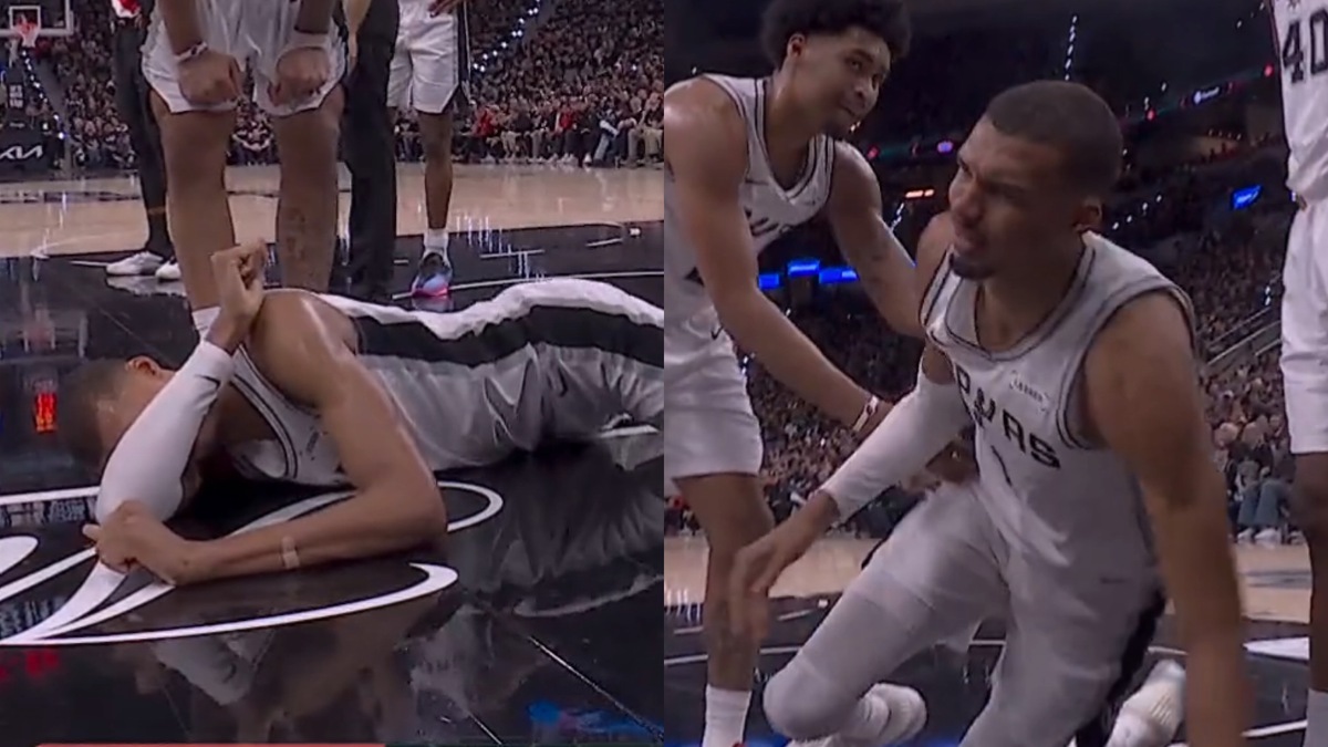 Dazed Victor Wembanyama exits Game 2 vs. Blazers amid injury scare