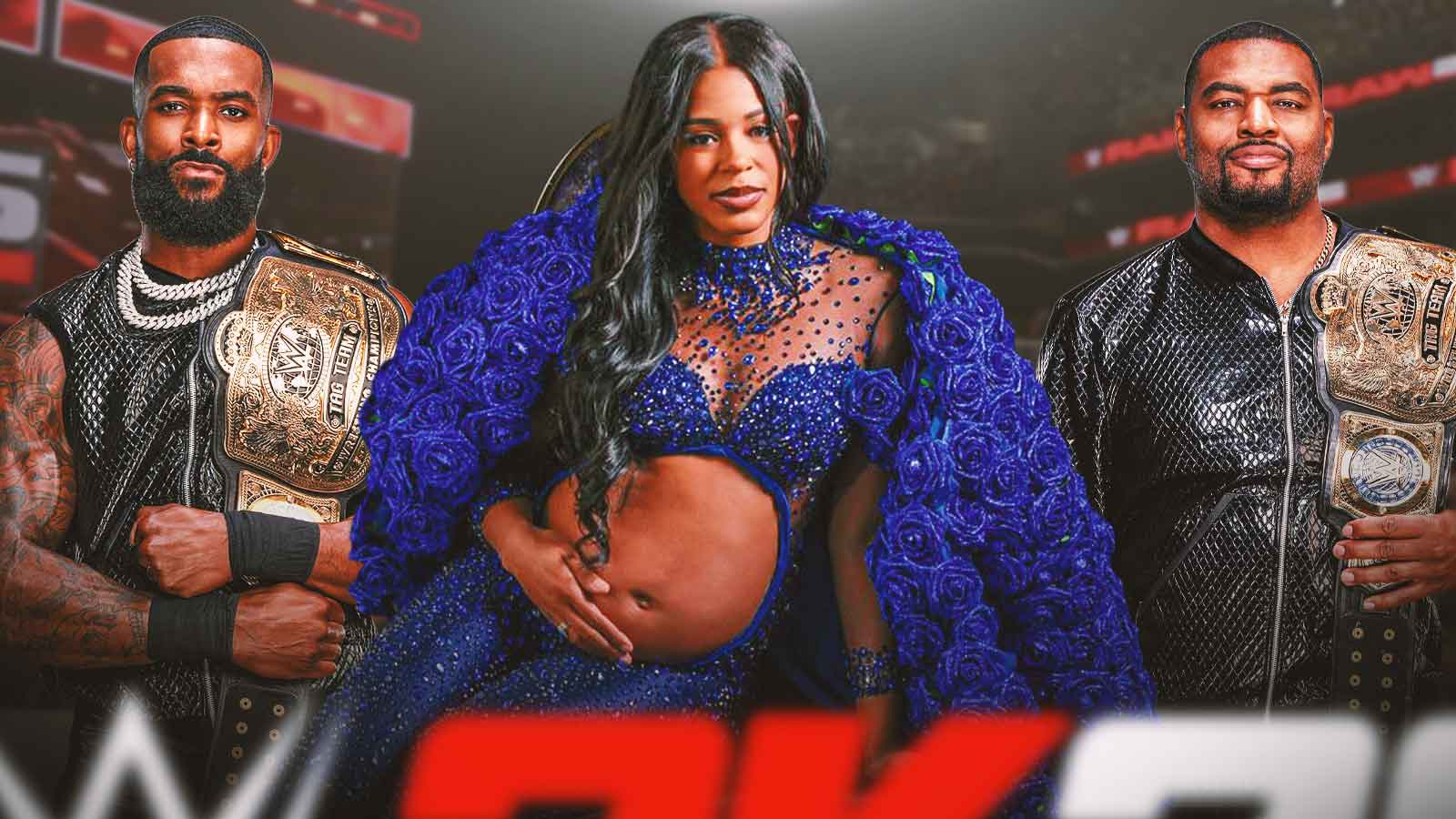 WWE star Montez Ford’s tag team partner has NSFW jokes after Bianca Belair’s pregnancy announcement