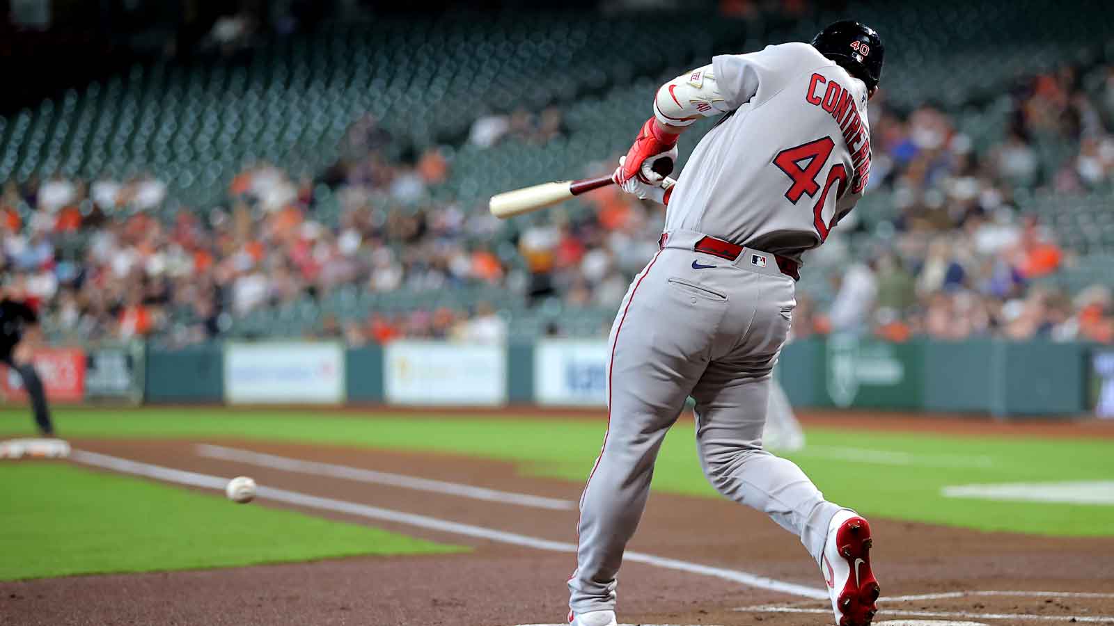 Red Sox first baseman Willson Contreras heated after 6th career HBP from Brandon Woodruff