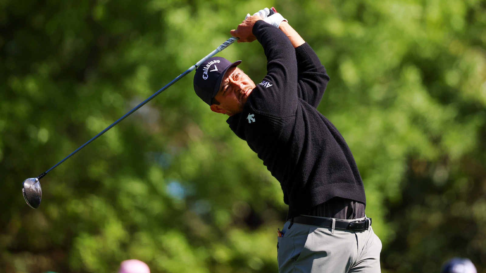 Xander Schauffele literally hits ball into patron’s merchandise bag at Masters