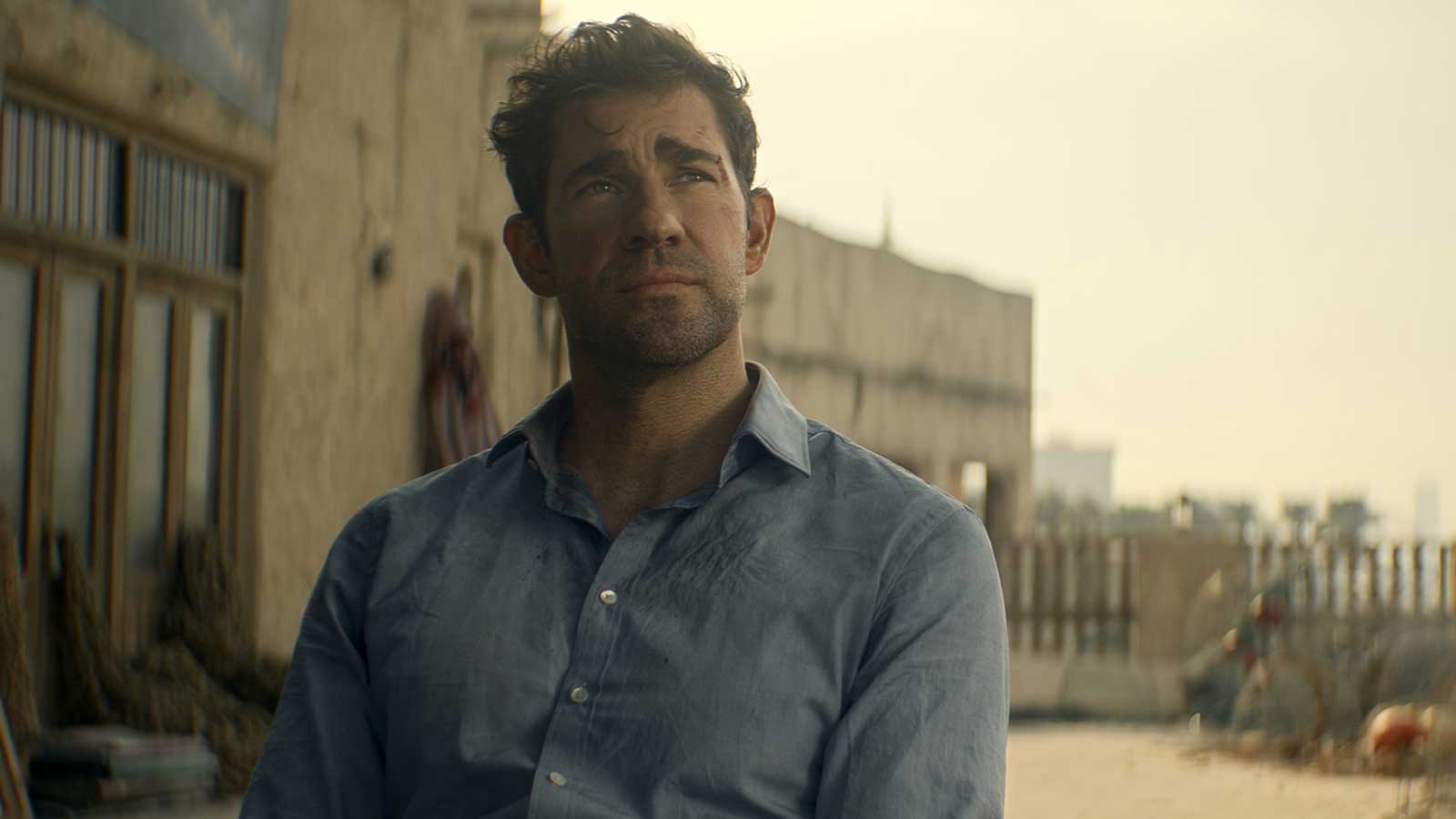 John Krasinski in the new Prime Video movie Tom Clancy's Jack Ryan: Ghost War courtesy of Amazon MGM Studios.