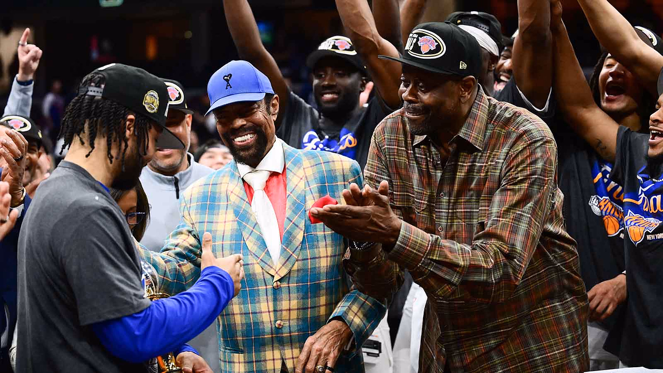 Knicks legend Clyde Frazier’s immediate reaction to handing Jalen Brunson East Final MVP award