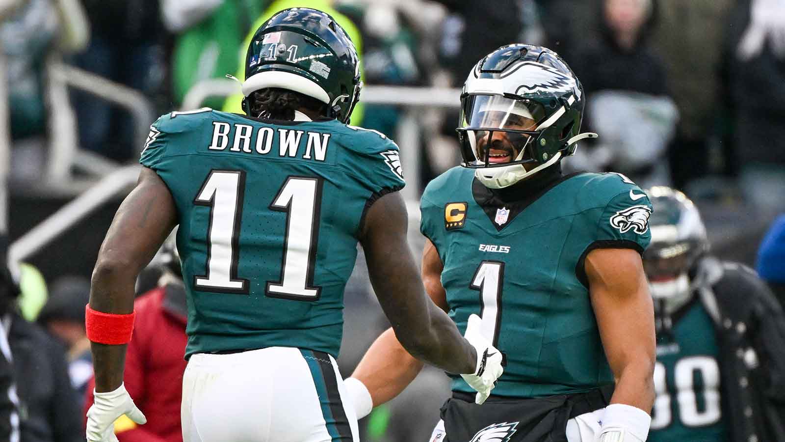 Eagles’ Jalen Hurts reflects on run with AJ Brown before impending trade