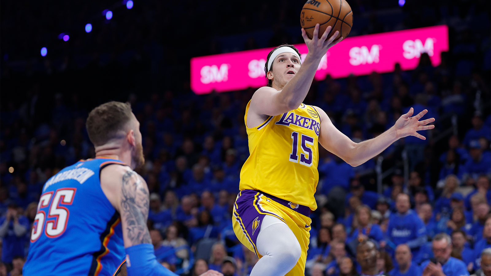 Lakers’ Austin Reaves hit with brutal Stone Cold meme after historically bad Game 1 vs. Thunder