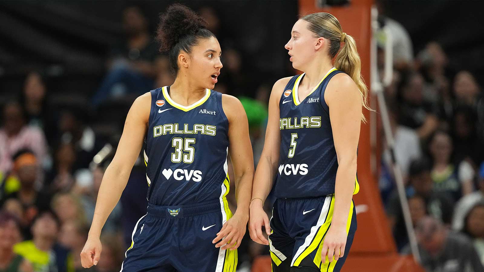 Wings’ Azzi Fudd takes subtle jab at referees after first preseason